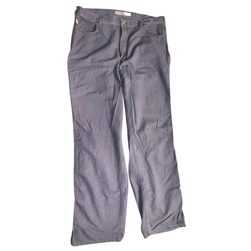 Carhartt‎ FR Loose Fit Work Pants Men 40x34 Navy Blue Flame Resistant